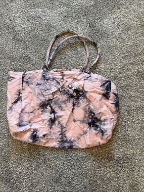 Victoria's Secret Pink and Black Tie-Dye Tote
